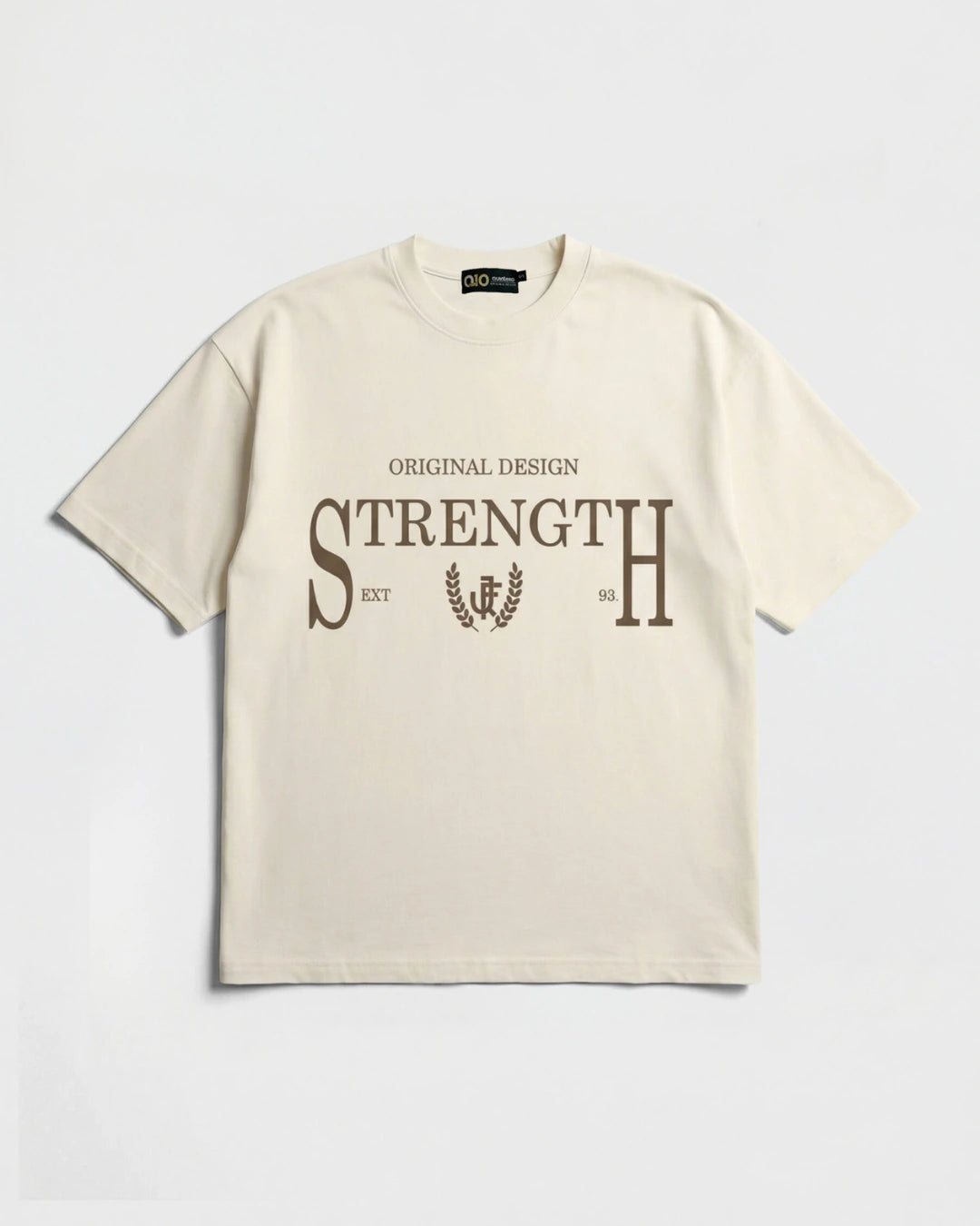 Camiseta boxfit Beige Strength