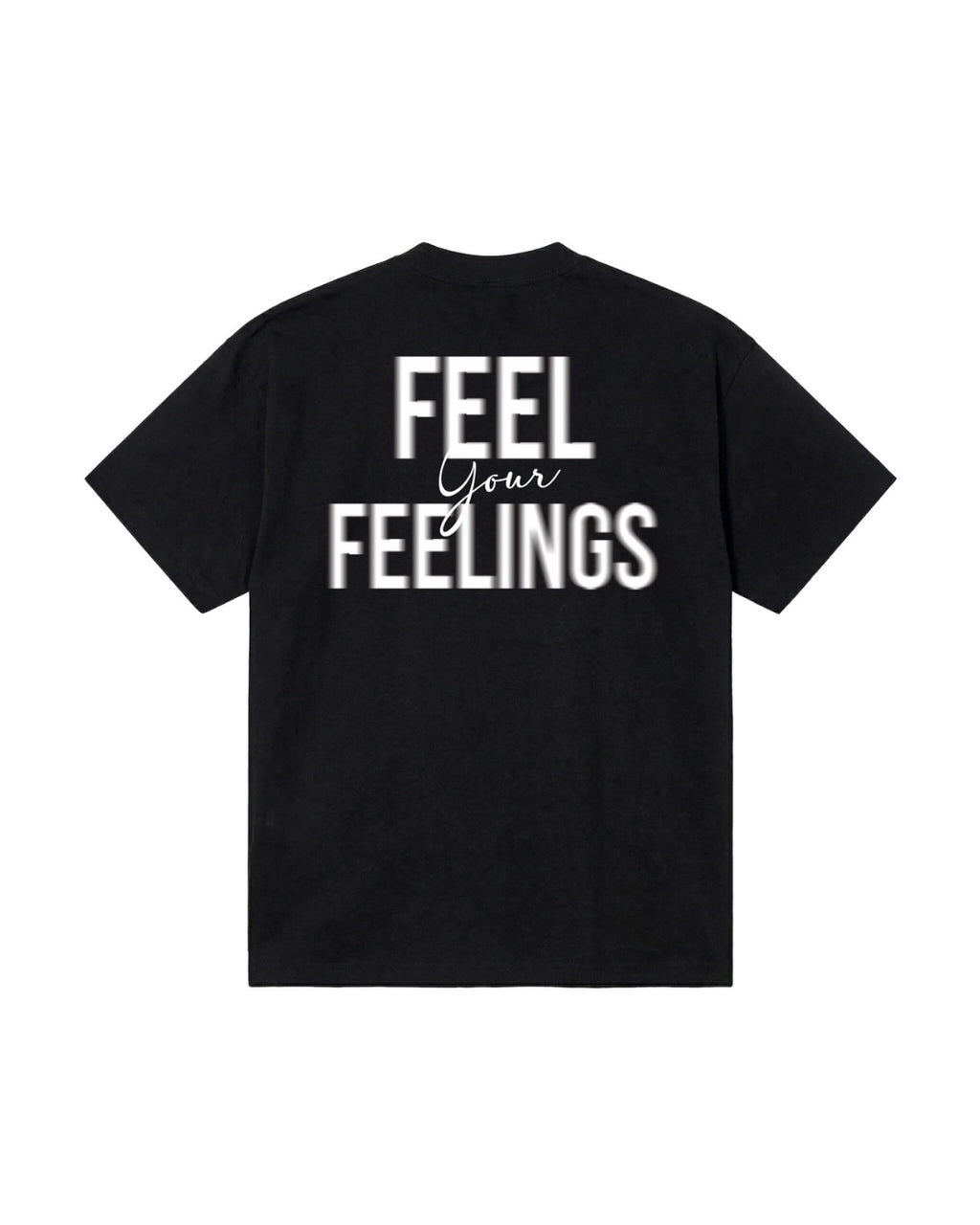 Camiseta Oversize Feelings Negra