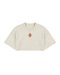 Crop top oversize feelings beige