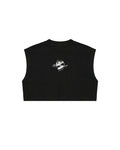 Oversize Crop Top Love The Process Negro
