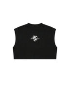 Oversize Crop Top Love The Process Negro