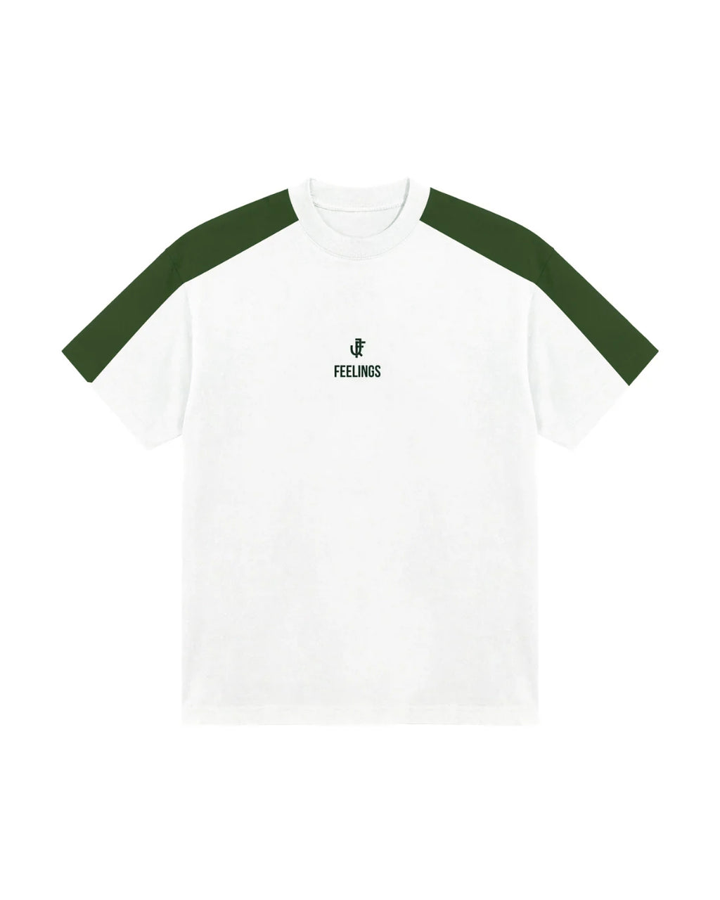 Camiseta Feelings Verde y Blanca