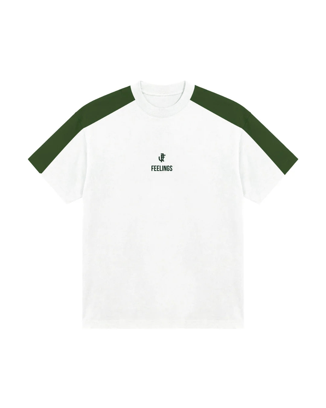Camiseta Feelings Verde y Blanca
