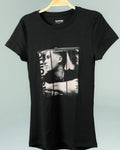 CAMISETA ROSTRO MUJER NEGRA