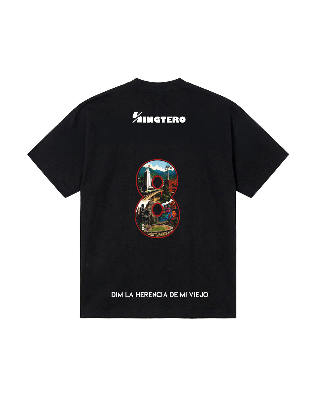 CAMISETA ROJO POR TRADICIÓN NEGRO (8)