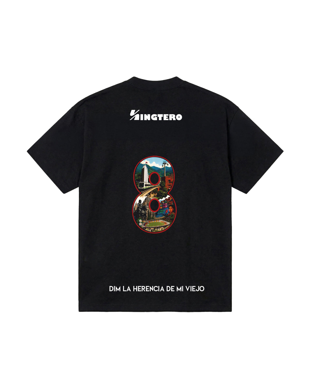 CAMISETA ROJO POR TRADICIÓN NEGRO (8)