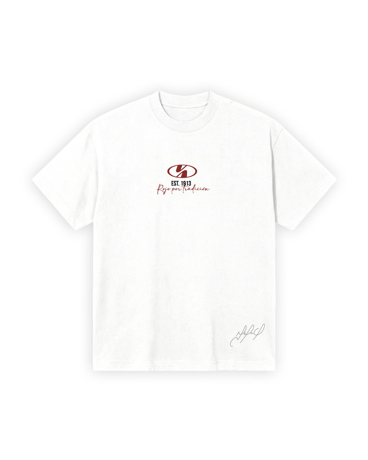 CAMISETA ROJO POR TRADICIÓN BLANCO (8)